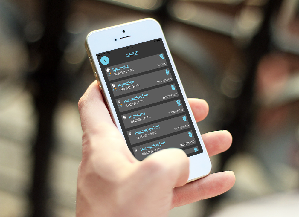 Receive alerts in real time