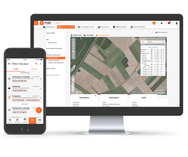 Improve your farm management with our 100% web and mobile management software 